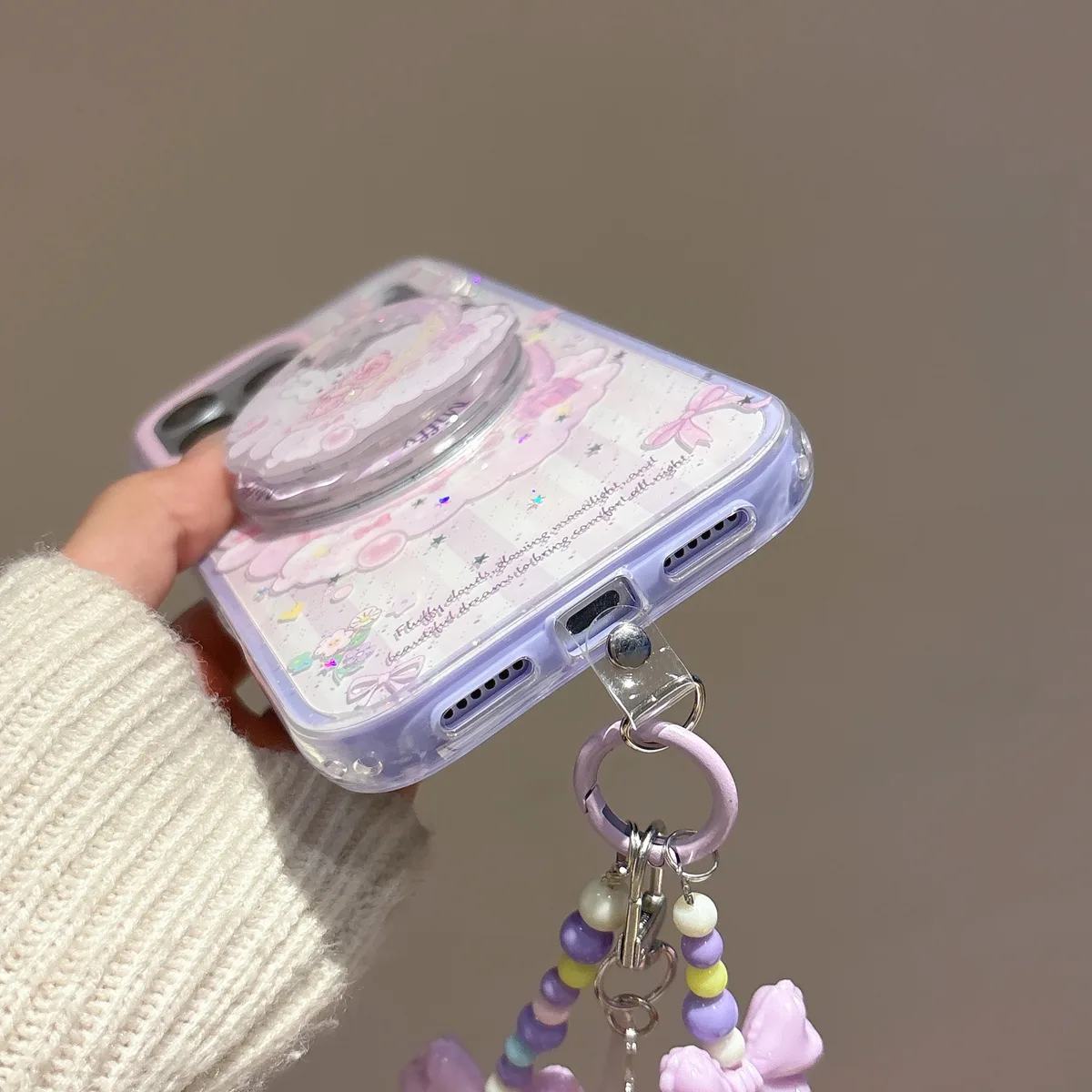 Miffy Kawaii 3D Magnetic Phone Case with Beaded Strap for iPhone 17 16 15 14 13 Pro Max — MagSafe